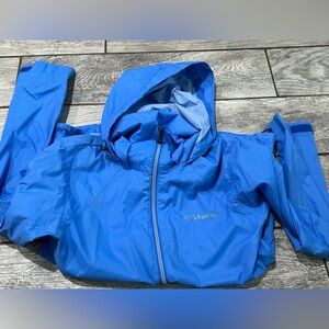 Blue Columbia Rain coat size small